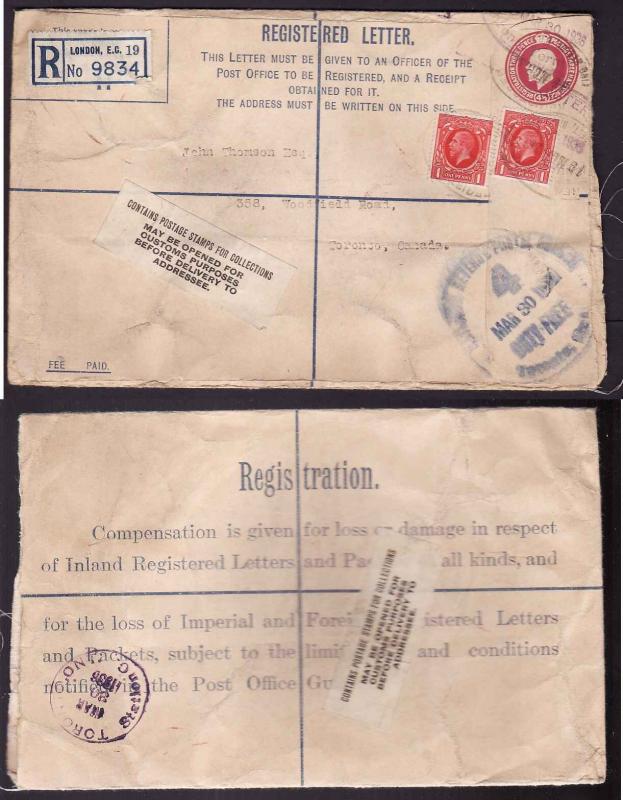 D1-GB-#13938-cover-Reg'd Letter Envelope-19 Mar1936-London E