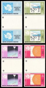 British Antarctic Territory 1981 Scott #82-85 Gutter Pairs Mint Never Hinged