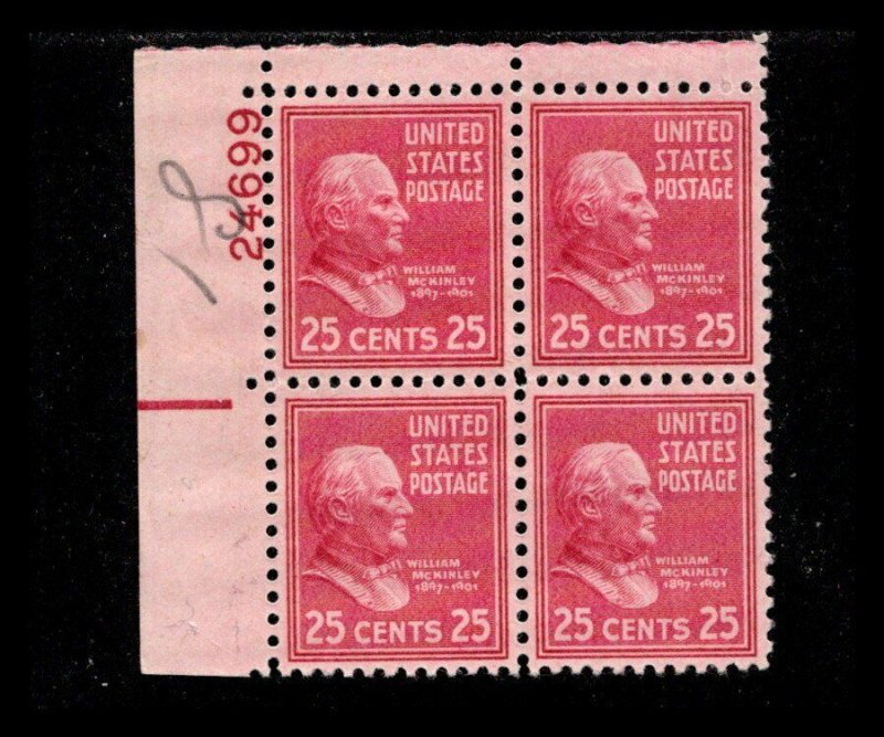 9755 OAS-CNY Presidential Issue SCOTT 829 – 1938 25c McKinley MNH $6.00