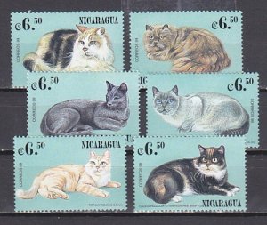 Nicaragua, Scott cat. 2321 a-i. Various Cat values from sheet. ^