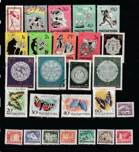 Hungary Collection F, 101 Stamps - 3 Scans - All The stamps are in the scans.