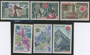 Andorra (French) #246-247/262-263 Mint (NH) Single (Complete Set) (Europa)