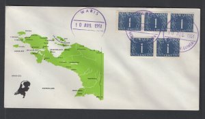 Netherlands New Guinea cover postmark WARIS 1961 (#1)