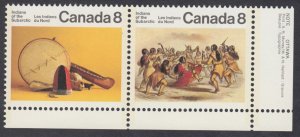 Canada - #575aii  Indians of The Subarctic HF Back Se-Tenant Pair  - MNH