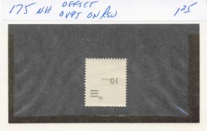 SAAR  175  MNH  OFFSET ON REV