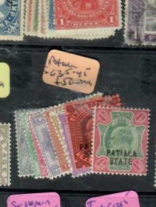 INDIA PATIALA (PP0701B)  KE   SET SG 35-45  MOG ANTIQUE OVER 100 YEARS OLD 