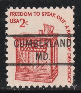 Precancel - Cumberland, MD - PSS 821