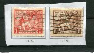 Great Britain 1924 British Empire Exhibition Sc 185-6 Used 11423