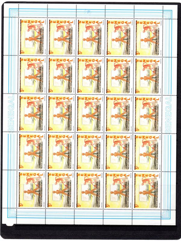 Senegal 1994 Sc#1075/78 Conservation of the Seashore 4 Sheetlets of 25 MNH VF