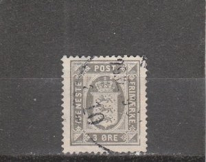 Denmark  Scott#  O17  Used  (1918 Official Stamp)