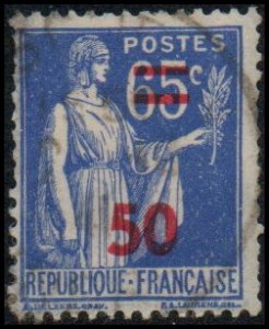 France 402 - Used - 50c on 65c Peace (red ovpt) (1941)