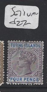 TURKS ISLANDS (P1805BB)  QV  4D  SG 71   VFU