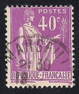 France #265 40C Peace with Olive Branch Stamp used F