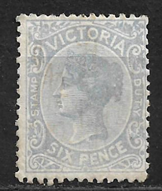 COLLECTION LOT OF # 151b AUSTRALIAN STATE VICTORIA 1885 MH CV=$82.50 STAINED