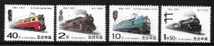 Korea 2002 Locomotives Trains Sc 4204-4207 MNH A3406