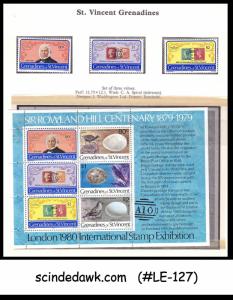 ST. VINCENT GRENADINES 1979 Death centenary of SIR ROWLAND HILL set of 3-STAMPS