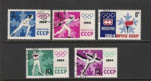 RUSSIA 2843-47 VFU OLYMPICS R3-114