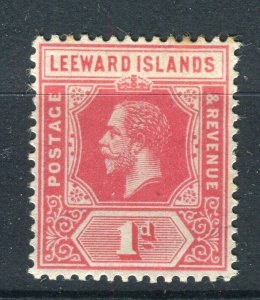 LEEWARD ISLANDS; 1920s early GV issue Mint hinged 1d. value