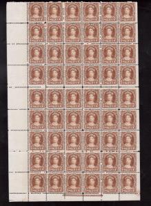 Prince Edward Island #10ii #10 Very Fine Mint Sheet Of 54 With Three Wide Gutter