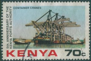 Kenya 1983 SG252 70c Container Cranes FU