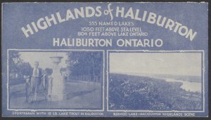 1976-77 Highlands of Haliburton All Over Back Advertising #605 10c Coil