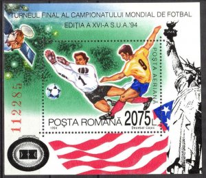 Romania 1994 Football Soccer FIFA World Cup USA S/S MNH