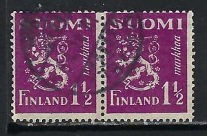 FINLAND 169 VFU PAIR Z5678-3