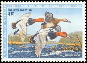 United States - Hunting Permit Stamps #RW54, Complete Set, 1987, Birds, Never...