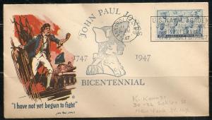 USA 935 John Paul Jones Bicentenial Cancel