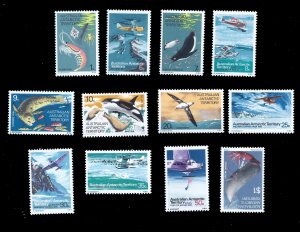 Australian Antarctic Territories 1973 Sc. L23-34 MNH XF complete