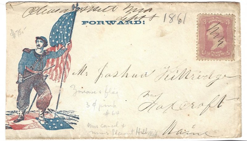 Scott 64 patriotic cover