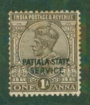 INDIA PATIALA O42 USED BIN $0.50