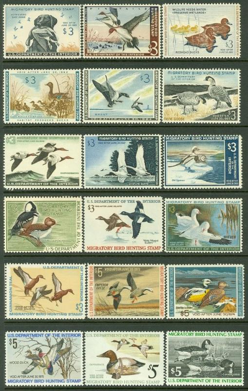 EDW1949SELL : USA 1959-2001 Beautiful collection of Ducks Cplt between RW26-68.