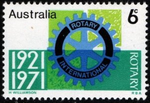 AUSTRALIA SG#488 50th Anniversary of Rotary International (1971) MNH