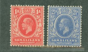 Somaliland Protectorate #65/67 Unused Single