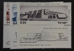 Israel Sc # 544-546, VF MNH w/tab