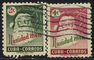 Cuba 532-33 VFU CHRISTMAS Z3761-3