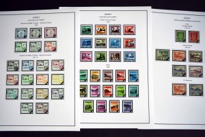 COLOR PRINTED JERSEY 1958-2010 STAMP ALBUM PAGES (198 illustrated pages)