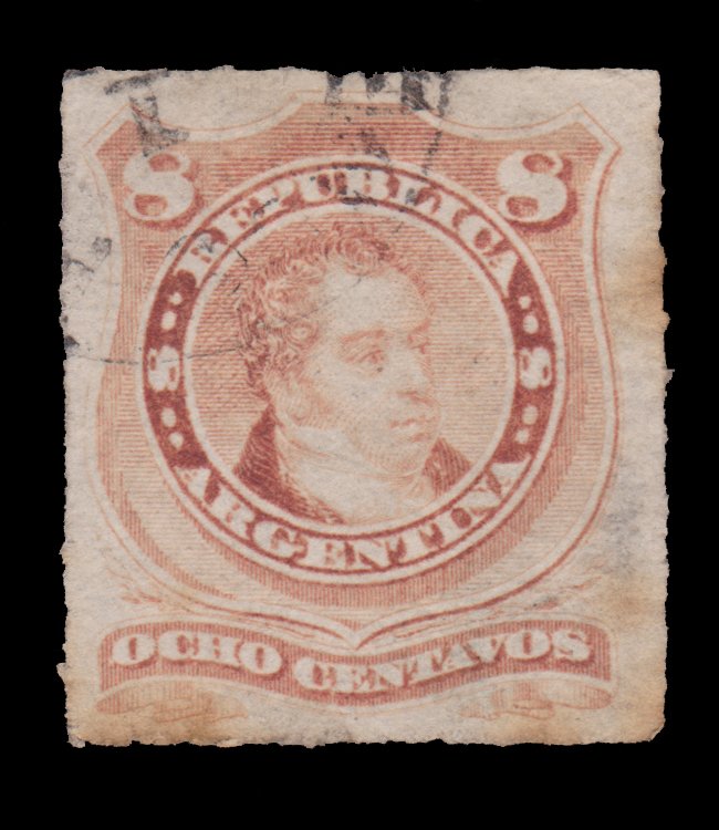 ARGENTINA STAMP 1880. SCOTT # 39. USED