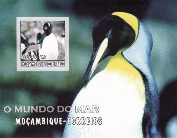 Mozambique - Penguins -  Stamp Souvenir Sheet  - 1681