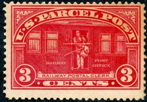 #Q3 – 1913 3c Parcel Post Stamp.  MNH