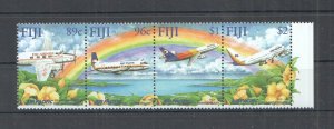 Ft169 2001 Fiji 50Th Anniversary Air Pacific Aviation Transport #922-95 1Set Mnh