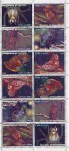 SOMALILAND - 1999 - Owls - Perf 12v Sheet - M N H-Private Issue