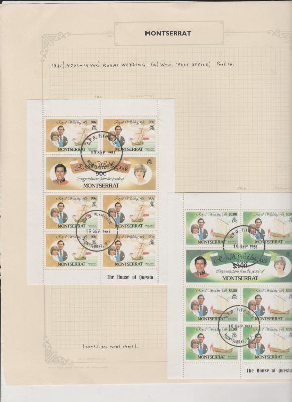 Montserrat Used Stamp Collection