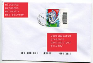 Confindustria with barcode isolated on cover