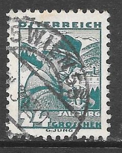 Austria 362: 24g Woodcutter from Zell, Salzburg, used, F-VF