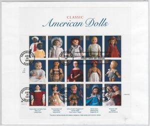 USA - POSTAL HISTORY - SCOTT # 3151 a-o FDC COVER 1997 : AMERICAN DOLLS