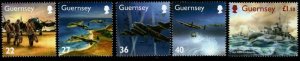 GUERNSEY SG979/83 2003 MEMORIES OF THE SECOND WORLD WAR MNH