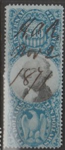 U.S. Scott #R128 Revenue Stamp - Used Single