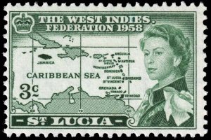 Saint Lucia - Scott 170 - Mint-Hinged - Poor Centering